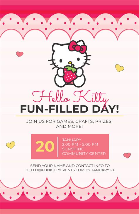 Hello Kitty Templates Free Printable