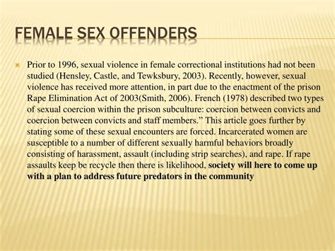 Ppt Rapists And Sex Offenders In And Outside Of Prison Walls Powerpoint Presentation Id