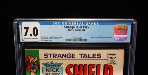 Strange Tales 165 Jim Steranko Art Story Yellow Claw App CGC 7 0