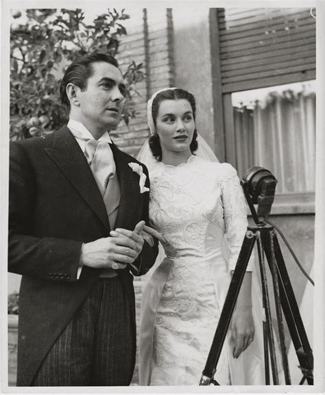 Tyrone Power Marries Linda Christian ORIGINAL 1949 Photo Linda