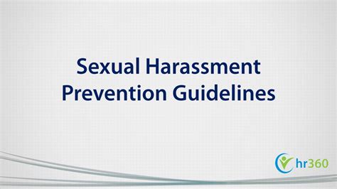 Ppt Sexual Harassment Prevention Guidelines Powerpoint Presentation