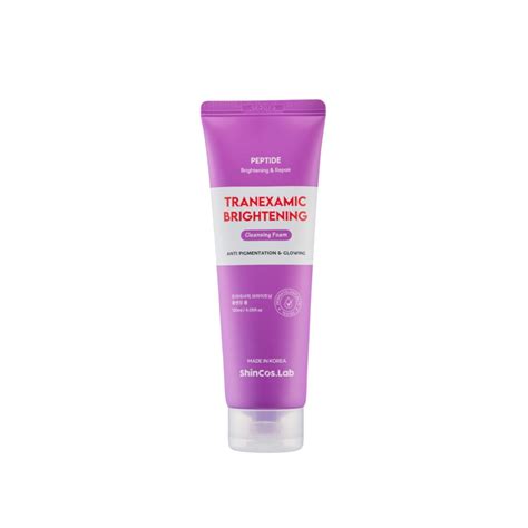 Пенка для умывания пептидная Shincos Lab Tranexamic Brightening Peptide ...