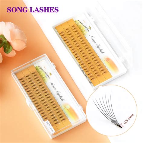 Song Lashes Lines D To D Heat Bonded Pre Made Volume Fans Faux