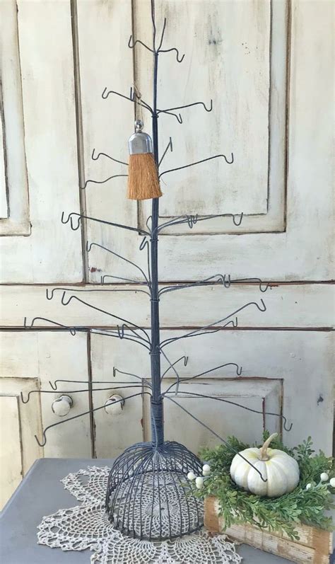 Wire Christmas Tree Wire Tree Vintage Wire Tree Vintage Etsy Vintage Bird Cage Vintage