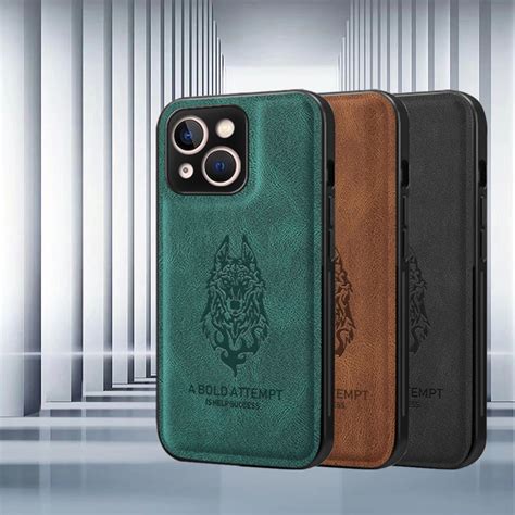 Para Infinix Hot Pro G X Funda De Cuero De Lujo Con Diseño De Lobo Y Cordón Ajustable