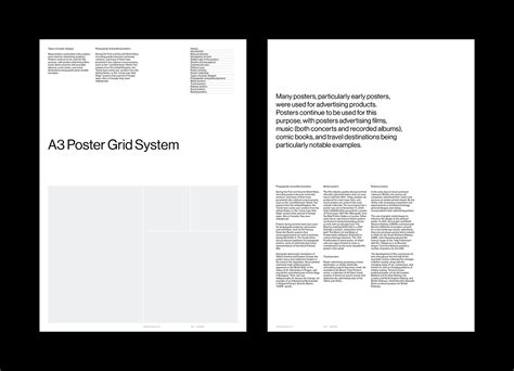 A3 Swiss Style Poster Grid System For InDesign Behance