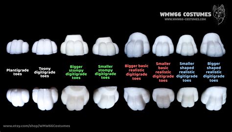 Realistic Digitigrade Foam Toes - Etsy UK