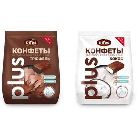 Diyes конфеты кокос калорийность в 1 штуке