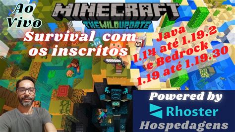 MINECRAFT OS INSCRITOS SURVIVAL JAVA E BEDROCK AO VIVO