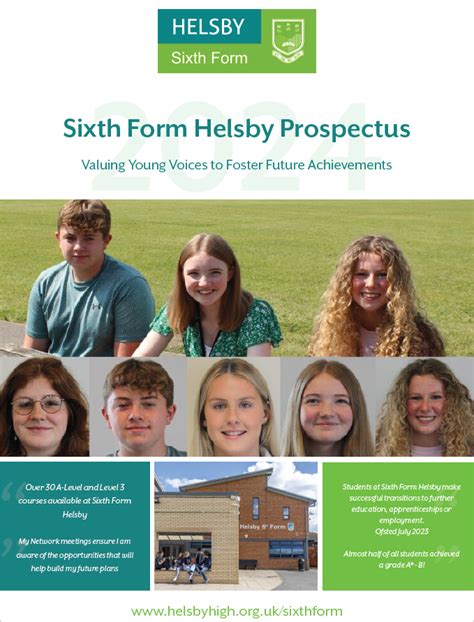 View Our Sixth Form Prospectus Helsby Sixth Form