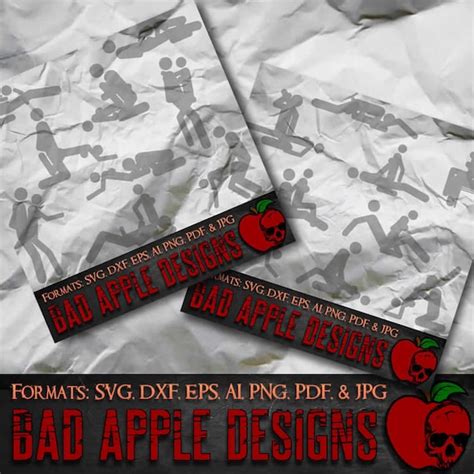 Stick Figure Sex Position BADDEST Bundle 1 High Resolution Etsy