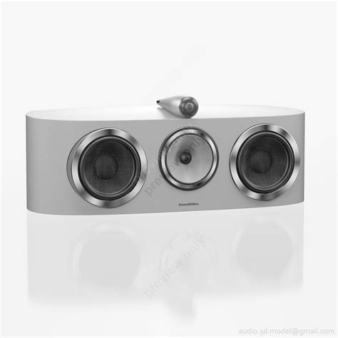 Bowers Wilkins Htm D Blanco Satinado Modelo D Ds Max Obj