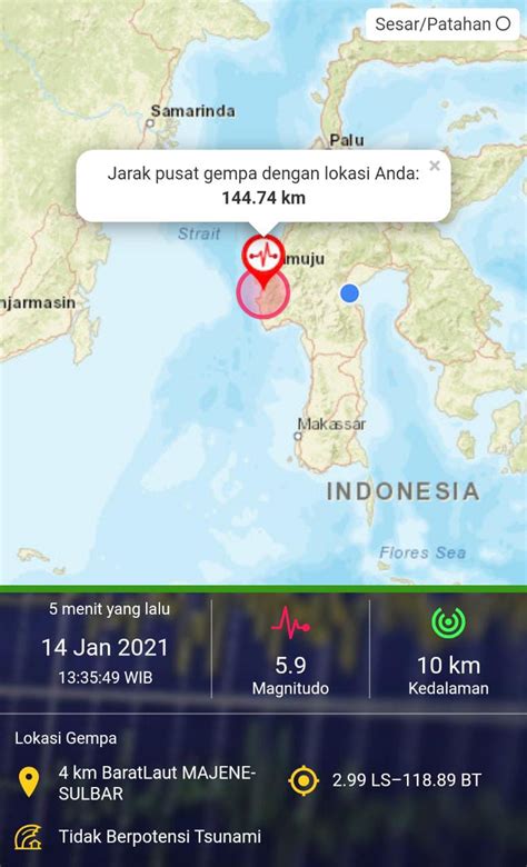 Gempa 5 9 SR Guncang Majene Sulbar Terasa Hingga Ke Palopo RITMEE CO ID