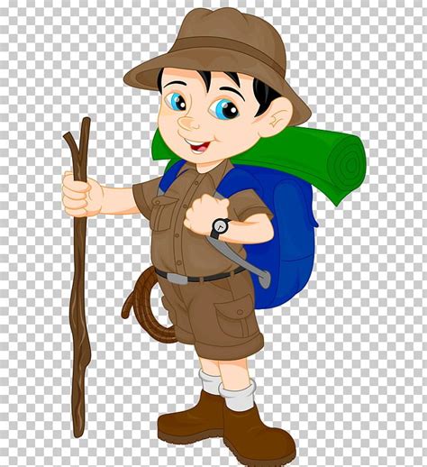 Hiking Cartoon PNG, Clipart, Art, Backpacking, Boy, Can Stock Photo ...