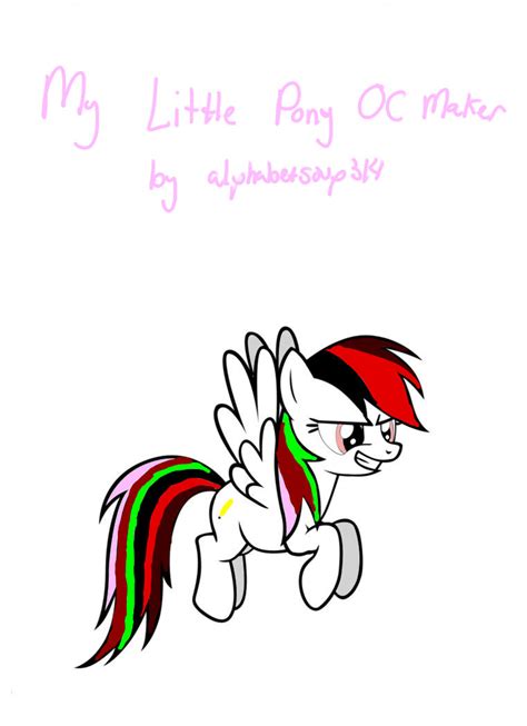 Mlp Oc Maker By Alphabetsoup314 By Cloudthehorse On Deviantart