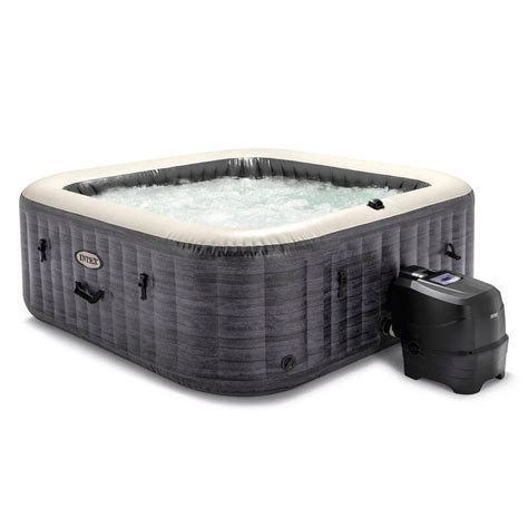 Intex Person Jet Vinyl Inflatable Hot Tub Set Of Furni Outdoor World