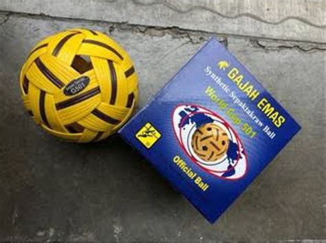 Bola Sepak Takraw Gajah Emas World Cup 501 Original Nyariid