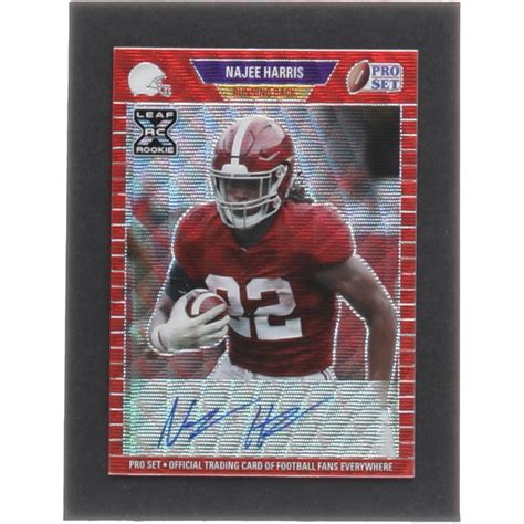 Najee Harris Leaf Pro Set Metal Autographs Wave Red Panh Rc