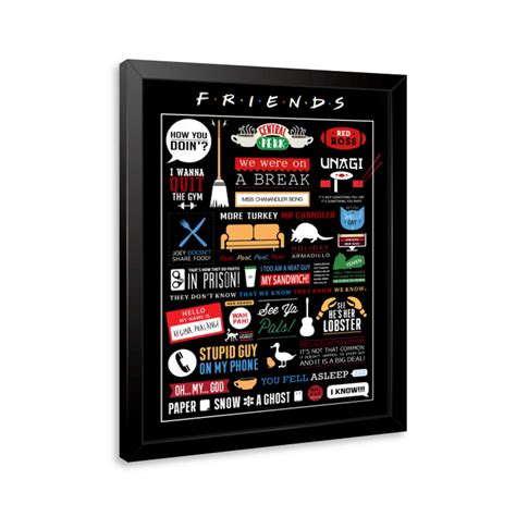 Quadro E Poster Friends Central Perk Quadrorama