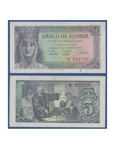 España 1943 Billetes Estado Español Nº 00459 Sin circular SC