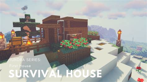 Minecraft Survival House Tutorial Tundra 1 Youtube