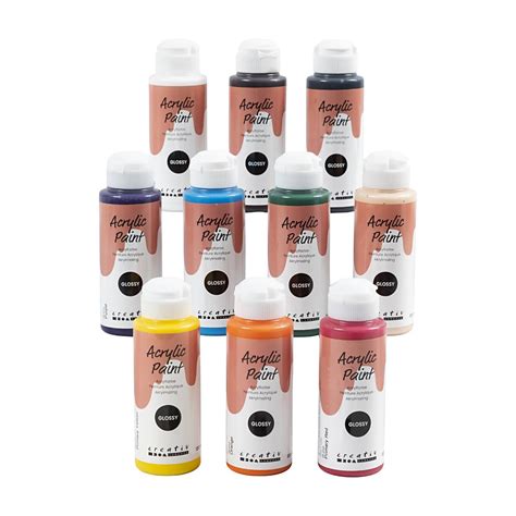 Akrylmaling Blank Ass Farver 10x120ml 1 Pk Rito Dk