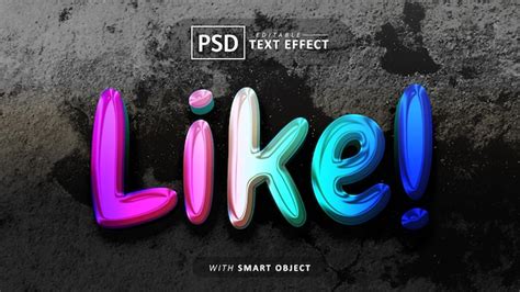 Como Efeito De Texto 3d Editável Psd Premium