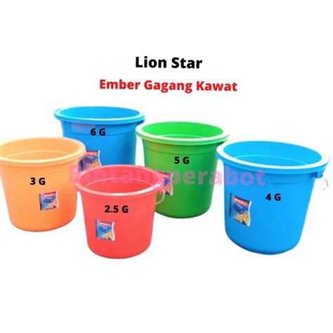 Jual Lion Star Ember Plastik Gagang Kawat Uk Galon