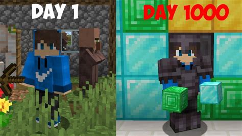 I Survived 1000 Days In Hardcore Minecraft World Tour YouTube