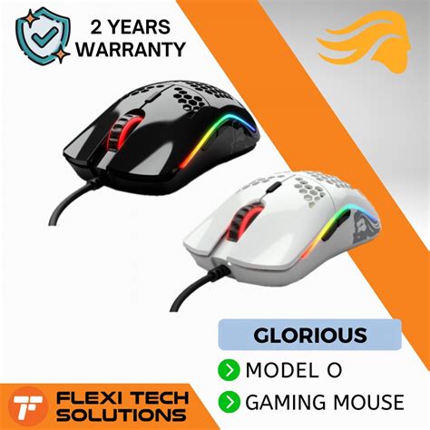 GLORIOUS Model O Glossy Black / Glossy White Wired RGB Gaming Mouse ...