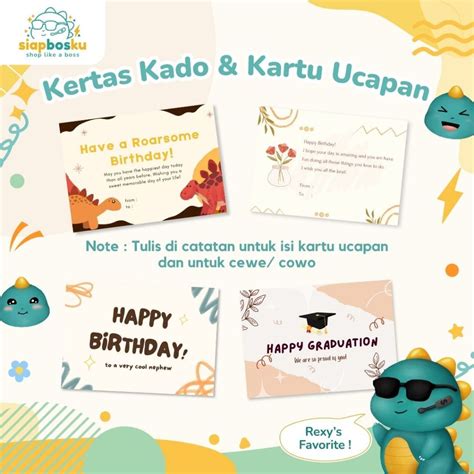 Jual KARTU UCAPAN DAN KERTAS KADO TAMBAHAN Shopee Indonesia