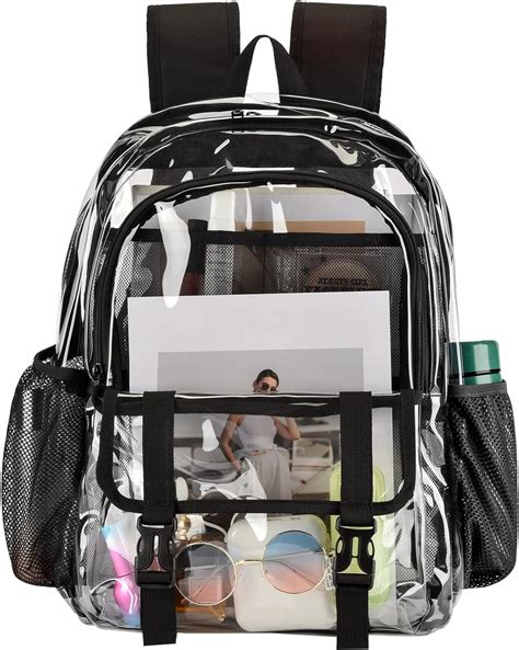 Amazon Kui Wan Clear Backpack Large Clear Bag Stadium Approved