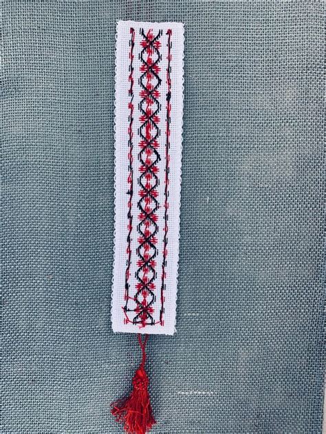 Bookmark Handmade Cross Stitch Bookmark Gift For Reader Etsy