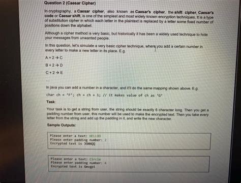 Solved In cryptography, a Caesar cipher, also known as | Chegg.com
