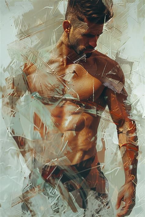 Abstract Painting Gay Art Male Painting Male Portrait Male Nude Etsy