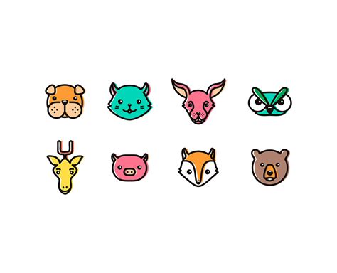 Cute Animal Icons on Behance