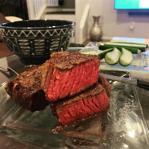 Reverse seared ribeye from a local butcher. : r/steak