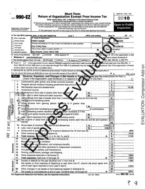 Fillable Online Short Form Return Of Organization Exempt From Income