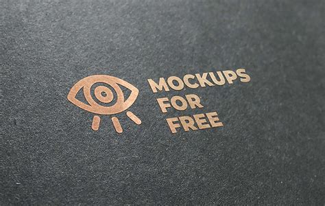 Free Golden Logo Mockup (PSD)