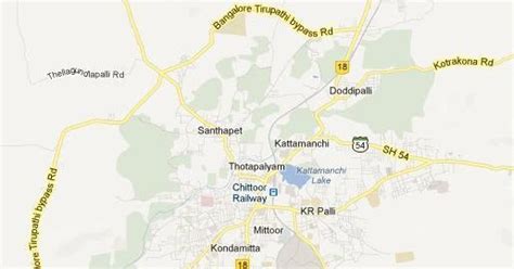 States in India: Chittoor District Map