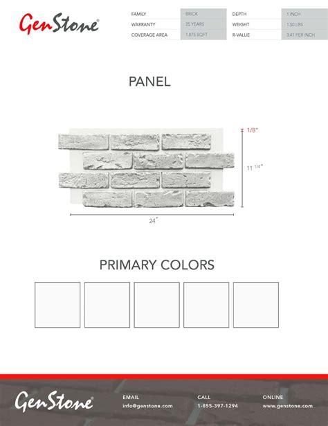 White Panel Genstone