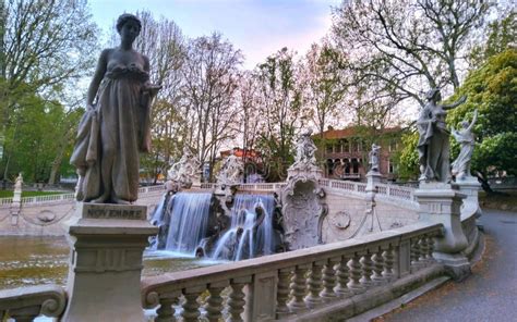 Fountain Of Twelve Months Placed In Turin City In Italy Stock Image