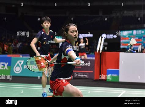 Kuala Lumpur Malaysia 12th Jan 2023 China S Zhang Shuxian Zheng Yu