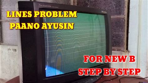 How To Repair Crt Tv Retrace Lines Problem For New B YouTube