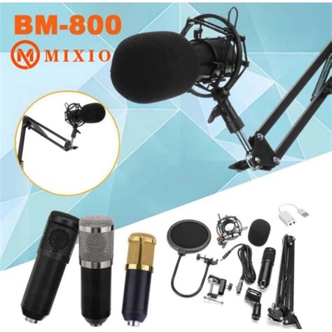 Jual Mixio Bm Original Full Paket Recorder Microphone Condenser Live