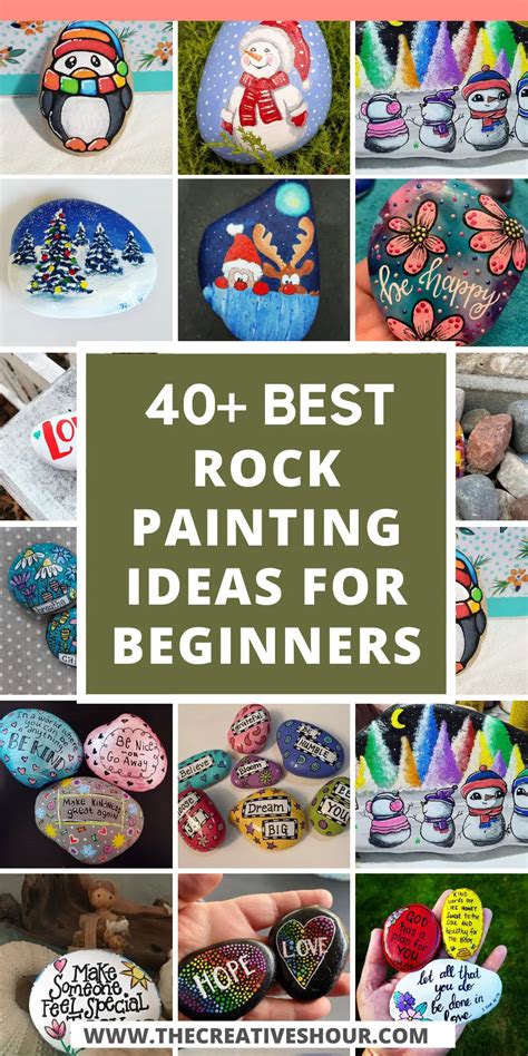 45 Super Easy Rock Painting Ideas For Inspiration