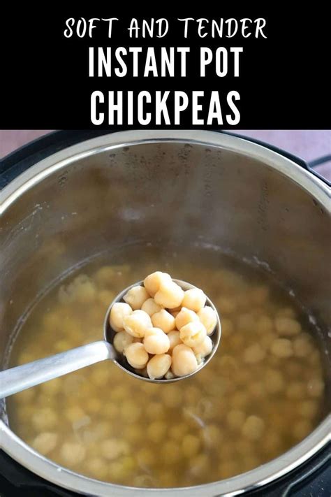 Instant Pot Chickpeas Garbanzo Beans Masalachilli Rezept In 2024