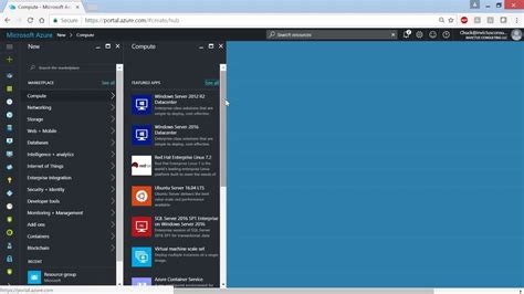 Microsoft Azure Demo Spinning Up A Virtual Machine Youtube