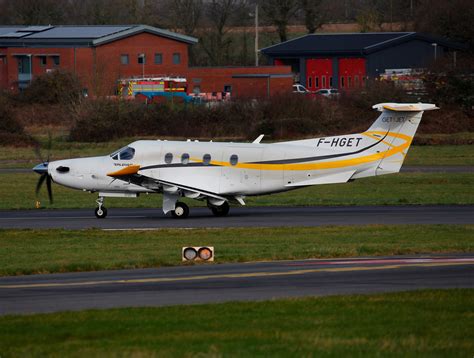 F HGET Get1jet Pilatus PC 12 47E At Exeter Airport Devon Flickr