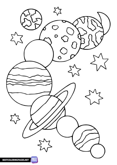 outer space coloring pages bestcoloringpagesnet
